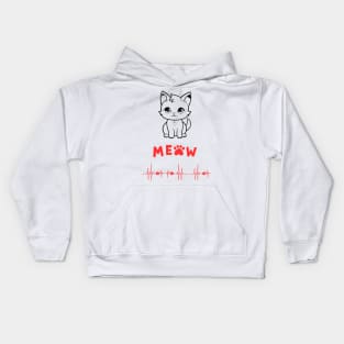 Cat meow Kids Hoodie